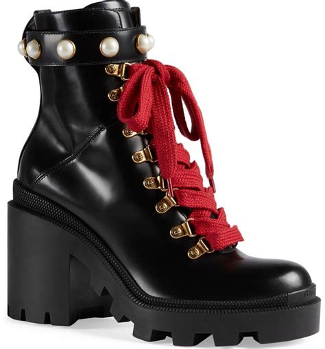 Gucci Imitation Pearl Boot 